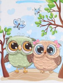 Taška dárková sovičky velká 31x42cm karton 4 druhy