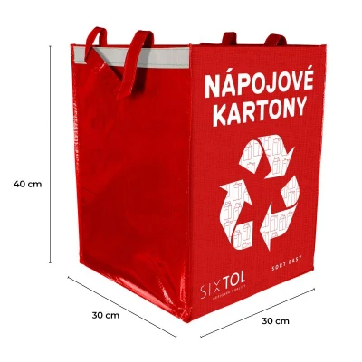SIXTOL Taška na tříděný odpad SORT EASY CARTON, 30x30x40cm, 36l