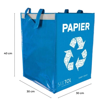 SIXTOL Taška na tříděný odpad SORT EASY PAPIER, 30x30x40cm, 36l