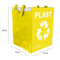 SIXTOL Taška na tříděný odpad SORT EASY PLASTIC, 30x30x40cm, 36l