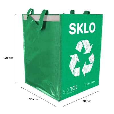 SIXTOL Tašky na triedený odpad SORT EASY 3 BASIC, 30x30x40 cm, 3 x 36 l, 3 ks
