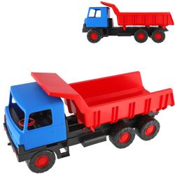 Auto nákladní T815 sklápěčka s korbou na písek 73cm červeno/modrá