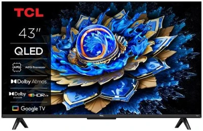 TCL 43T69C SMART TV 43" QLED/4K UHD/Direct LED/3xHDMI/USB/LAN/GoogleTV TCL 43T69C SMART TV 43" QLED/4K UHD/Direct LED/3xHDMI/USB/LAN/GoogleTV