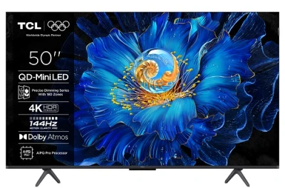 TCL 50C6KS SMART TV 50" QLED/4K UHD/Mini LED/3xHDMI/2xUSB/LAN/GoogleTV