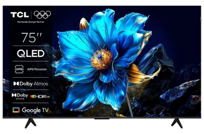 TCL 75P7K SMART TV 75" QLED/4K UHD/Direct LED/3xHDMI/2xUSB/LAN/GoogleTV