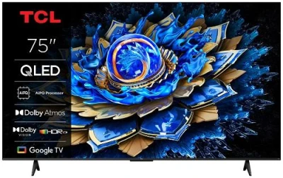 TCL 75T69C SMART TV 75" QLED/4K UHD/Direct LED/3xHDMI/2xUSB/LAN/GoogleTV TCL 75T69C SMART TV 75" QLED/4K UHD/Direct LED/3xHDMI/2xUSB/LAN/GoogleTV