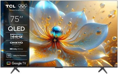 TCL 75T8C SMART TV 75" QLED/4K UHD/Direct LED/144Hz/4xHDMI/USB/LAN/GoogleTV TCL 75T8C SMART TV 75" QLED/4K UHD/Direct LED/144Hz/4xHDMI/USB/LAN/GoogleTV