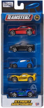 Teamsterz autíčka kovová Street Machines set 5ks v krabici 6 druhů