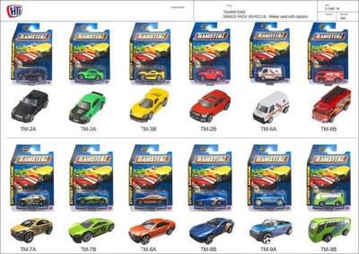 Teamsterz autíčko Street Machine 18 druhů na kartě kov