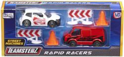 Teamsterz auto závodní set s dodávkou a doplňky Rapid Racers 2 druhy kov