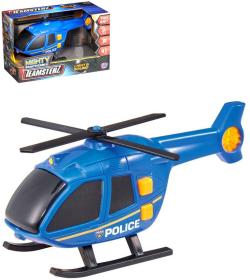Teamsterz helikoptéra modrá na baterie vrtulník Policie plast Světlo Zvuk Teamsterz helikoptéra modrá na baterie vrtulník Policie plast Světlo Zvuk