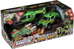 Teamsterz lov dinosaurů set 2 auta s vrtulníkem na baterie Světlo Zvuk plast
