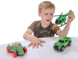 Teamsterz lov dinosaurů set 2 auta s vrtulníkem na baterie Světlo Zvuk plast