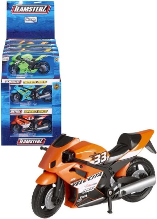 Teamsterz motocykl kovový v krabici 6 barev