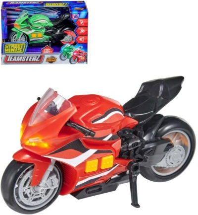 Teamsterz Street silniční motorka na baterie Světlo Zvuk 2 barvy