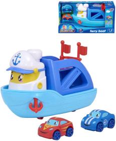 Teamsterz Tiny trajekt baby herní set lodička se 2 autíčky do vody plast