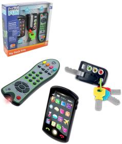 TECH TOO Trio baby set smartphone + klíče + ovladač na baterie Světlo Zvuk TECH TOO Trio baby set smartphone + klíče + ovladač na baterie Světlo Zvuk
