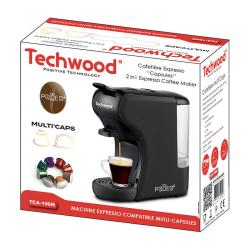 Techwood Kávovar na kapsle TCA-196N (černý)