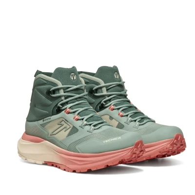 Tecnica Agate S MID GTX green/pink dámské turistické boty