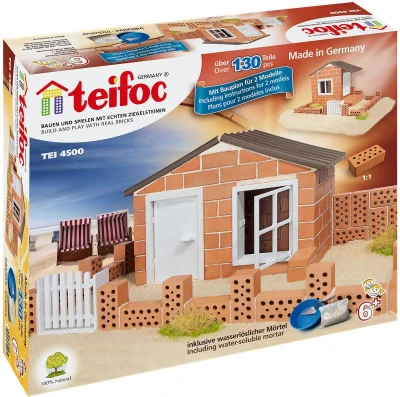 Teifoc Domek Andres 130 dílků pálené cihličky s maltou 4500 (stavebnice)