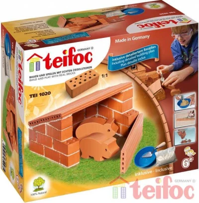 Teifoc Domek Pigs 1020 Stavebnice cihly s maltou