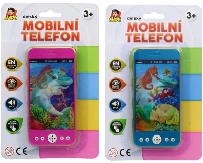 Telefón detský mobilný 14cm smartphone na batérie 4 druhy Zvuk AJ