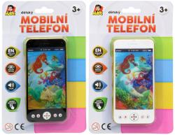 Telefon dětský mobilní 14cm smartphone na baterie 4 druhy Zvuk AJ