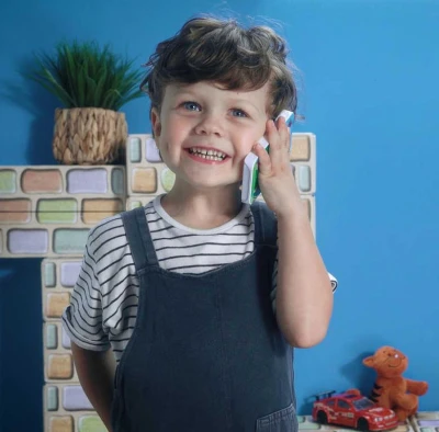 Telefon naučný baby dětský dotykový mobil moudrá sova s krytem na baterie Zvuk