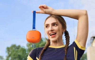 Telesin DisAdv EVA šedo-oranžová univerzální mini transportní taška pro sportovní kamery