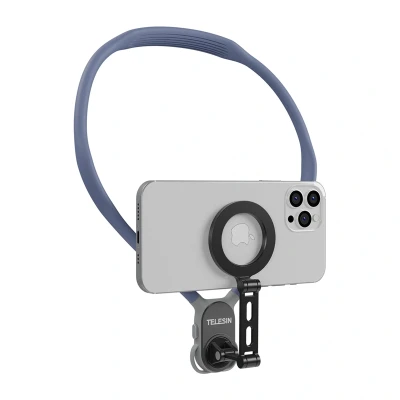 Telesin MNM-002-B modrý magnetický držák na krk pro iPhone 12-16
