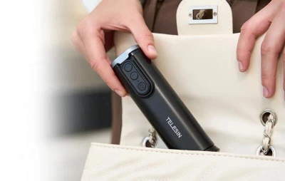 Telesin P1-HSS-02 černo-stříbrný držák s dálkovým ovládáním Bluetooth pro telefony