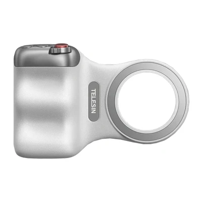 Telesin Fun Shot Grip2 MagSafe bílá magnetická rukojeť