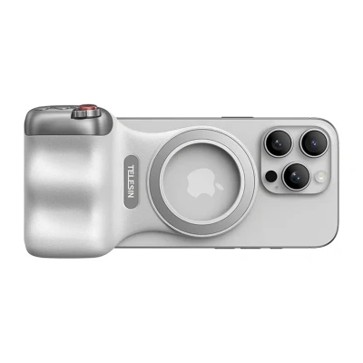 Telesin Fun Shot Grip2 MagSafe bílá magnetická rukojeť