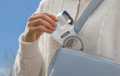 Telesin Fun Shot Grip2 MagSafe bílá magnetická rukojeť