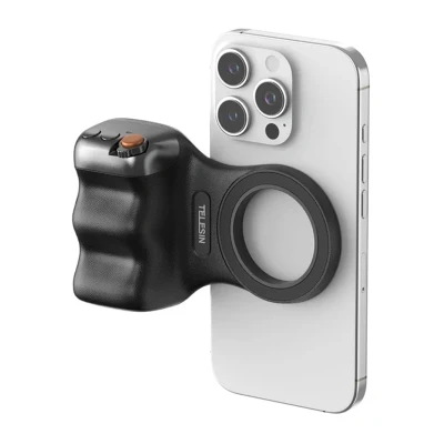 Telesin Fun Shot Grip 2 černý magnetický držák MagSafe