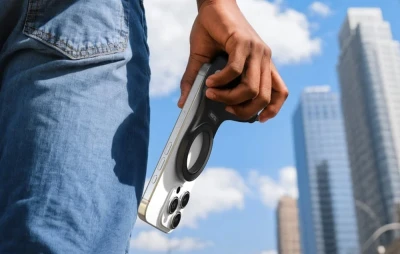 Telesin Fun Shot Grip 2 černý magnetický držák MagSafe