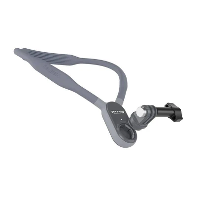 Telesin Neckband šedý držák na krk pro sportovní kamery a telefony