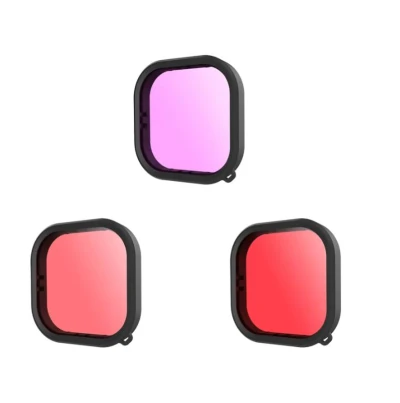 Telesin Sada vodotěsných filtrů pro GoPro Hero 9 / Hero 10 / Hero 11 / Hero 12 (GP-FLT-904)
