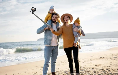 Telesin S1-MNP-11 černý 150 cm selfie držák pro sportovní kamery