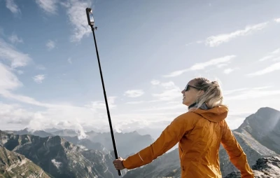 Telesin S1-MNP-11 černý 150 cm selfie držák pro sportovní kamery