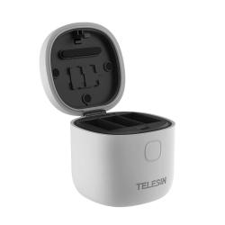 Telesin Tříslotová vodotěsná nabíječka Allin box pro GoPro Hero 12 / Hero 11 / Hero 10 / Hero 9 Telesin Tříslotová vodotěsná nabíječka Allin box pro GoPro Hero 12 / Hero 11 / Hero 10 / Hero 9
