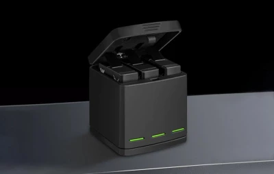 Telesin Tříslotový nabíjecí box pro GoPro Hero 8 + 2 baterie (GP-BNC-801)