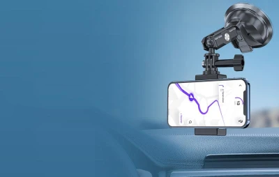 Telesin Univerzální přísavný držák s držákem na telefon a akční kameru TE-SUC-012