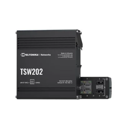 Teltonika PoE+ L2 Managed Switch 8 10/100/1000, 2x SFP - TSW202 Teltonika PoE+ L2 Managed Switch 8 10/100/1000, 2x SFP - TSW202