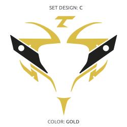TEMPISH Set nálepek pro HERO masku