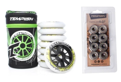 Tempish TW 110x24 90A sada 8 koleček + TEMPISH ILQ7 TWINCAM classic (16ks) ložiska Tempish TW 110x24 90A sada 8 koleček + TEMPISH ILQ7 TWINCAM classic (16ks) ložiska