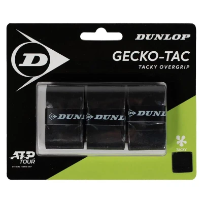 DUNLOP GECKO-TACK OverGrip 0,5 mm černá omotávky DUNLOP GECKO-TACK OverGrip 0,5 mm černá omotávky