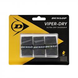 Tenisové omotávky DUNLOP VIPERDRY overgrip čierny Tenisové omotávky DUNLOP VIPERDRY overgrip čierny