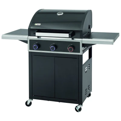 Tepro Bellmore 3 stříbrný plynový gril se třemi hořáky, 10,9 kW