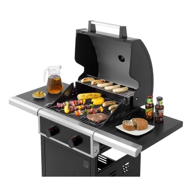 Tepro Keansburg 2 černý plynový gril se dvěma hořáky, 6,4 kW